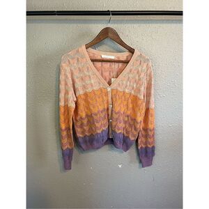 One Grey Day Delancey Cardigan Size Small Terracotta Revolve